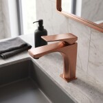 REA - Umyvadlová baterie PREMIUM Joe Brush Copper low REA-B8936