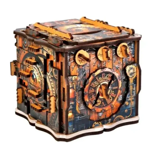 EscapeWelt Dřevěný hlavolam iQube Dark Box