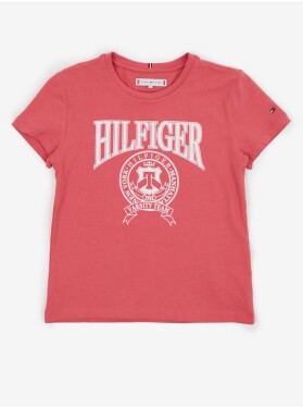 Růžové holčičí tričko Tommy Hilfiger Holky