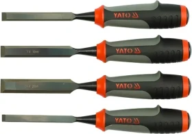 YATO Sada dlát 4 ks / Dláta / 10-12-16-20 mm / ocel CrV / plastová rukojeť (YT-6281)