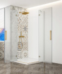 GELCO - TRINITY GOLD obdélníkový kout 800x900 rohový vstup, matné sklo, GT2280-90M-G GT2280-90M-G