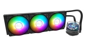 InWin NR36 ARGB AiO černá / 3x 120mm / 1800 RPM / 82.96 CFM / 25 dB / 3-Pin + 4-Pin / AMD + Intel (IW-LC-NR36)