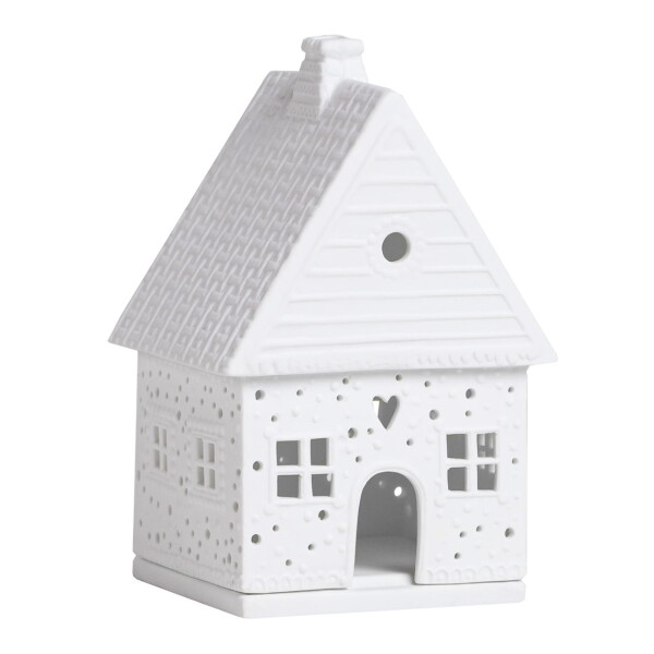 Räder Porcelánový svícen Gingerbread House, bílá barva, porcelán