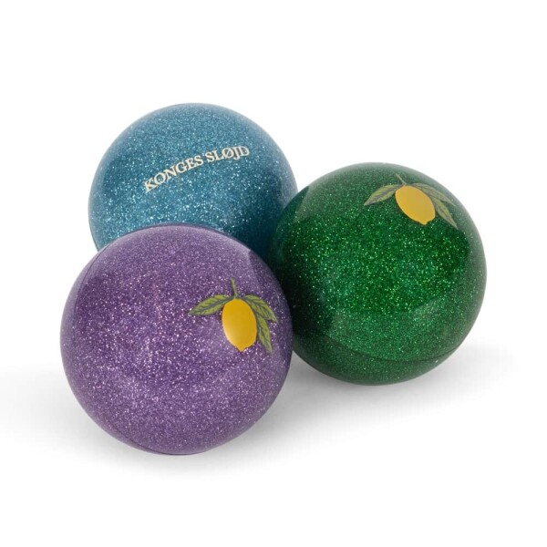 Konges Sløjd Třpytivý hopík Blue – set 3 ks, multi barva, plast