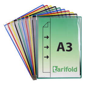 Djois závěsný rámeček s kapsou, A3, otevřený bokem, mix barev, 10 ks