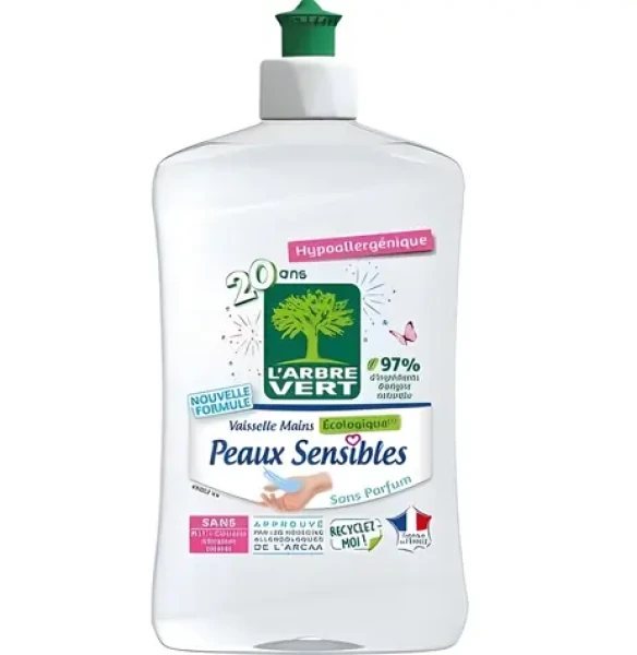 Larbre Vert Sensitive 500 ml / Prostředek na mytí nádobí (218439)
