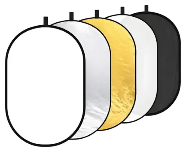 Neewer Reflektor 5v1 80×120 cm / Fotografický reflektor / skládací / 5 povrchů / přepravní taška (RF0812)
