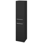 Dřevojas - Vysoká skříň s košem na prádlo DOS SVD2K 35 - N03 Graphite / Úchytka T04 / N03 Graphite / Pravé 210939EP