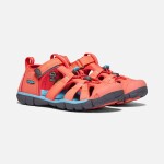 Dětské sandály SEACAMP II CNX, CORAL/POPPY RED, keen, 1022989/1022941/1022974, červená - 24