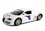 Mamido Policejní sportovní vůz Bugati Veyron se zvukovými efekty a světly bíle