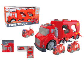 Mamido Hasičské auto pro nejmenší světla a zvuky Fire Truck