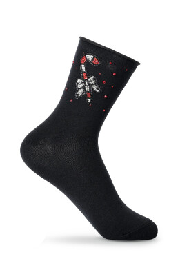Dámské ponožky Be Snazzy SK-59 Merry Christmas 36-41 černá 36-41
