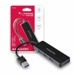 AXAGON HUE-G1A / 4x USB 3.2 Gen 1 SLIM hub / 14cm (HUE-G1A)