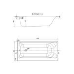 CERSANIT - VANA SMART 170X80 PRAVÁ S301-116