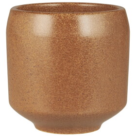 Ib Laursen Keramický obal na květiny Saga Brown, hnědá barva, keramika