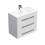 Koupelnová skříňka s umyvadlem SAT Cube Way 80x76,5x46 cm bílá lesk CUBE46803BIMOD CUBE46803BIMOD