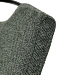 Židle jídelní, taštičkové pružiny v sedáku, zelená látka, černý kov