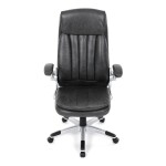 Křeslo kancelářské, šedá ekokůže, houpací mechanismus