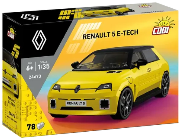 COBI 24673 Renault 5 E-Tech žlutá