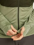 ICEBREAKER Mens Mer 200 Realfleece Descender LS Zip H, Dark Loden/Lichen/Cb velikost: L