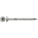 Fischer 657091 šrouby do dřevotřísky 5 mm 70 mm vnitřní korunka šestihranná, vnitřní hvězdice, TX , Torx, T profil Ušlechtilá ocel V2A odolný proti korozi 100