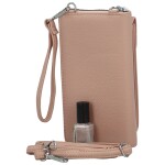 Stylová dámská crossbody peněženka Coveri Berllys, růžová