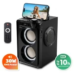 Media-Tech OVERBOX MT3186 černá / Přenosný reproduktor / Bluetooth 5.3 / FM rádio / USB / microSD (MT3186)