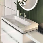 VILLEROY & BOCH - Subway 3.0 Umyvadlo 100x47 cm, bez přepadu, otvor pro baterii, CeramicPlus, Stone White 4A70A2RW