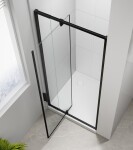 POLYSAN - EASY BLACK sprchové dveře otočné 880-1020, čiré sklo EL1715B