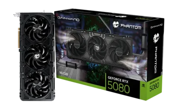 Gainward RTX 5080 Phantom 16GB / 2617MHz / 16GB DDR7 / 256-bit / 1x HDMI + 3x DP / 850W (16) (NE75080019T2-GB2030P)