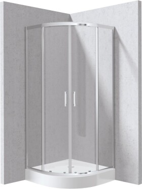 DEANTE - Funkia Evo čtvrtkruhový kout s vaničkou, 80x80 cm KYPZ0088P