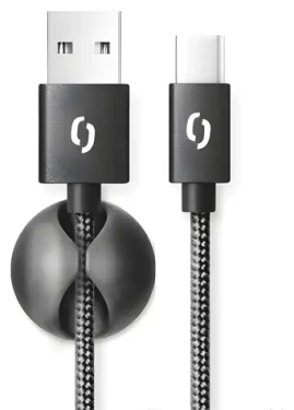 Aligator PREMIUM černá / Datový kabel / USB-C / 2A / 2m (DATKP26)