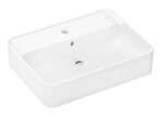 HANSGROHE - Xuniva Q Umyvadlo na desku, 60x45 cm, s přepadem, otvor pro baterii, bílá 60172450