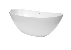 Volně stojící vana SAT Paula 167x81,8 cm litý mramor levá i pravá SATPA1670 SATPA1670