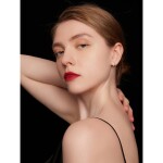 Stříbrné náušnice se zirkony Elsa, stříbro 925/1000, Stříbrná
