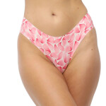 Dámské brazilky Rose Flakes - JULIMEX růžová S