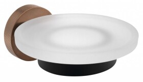 SAPHO - LARISSA mýdlenka, mléčné sklo, černá/měď mat WS002BC