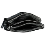 Trendy dámská koženková crossbody kabelka MaxFly Silverio, černá