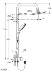 IDEAL STANDARD - Idealrain Sprchový set 200, 1 proud, chrom A5691AA