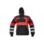 Montérková bunda MAX REFLEX WINTER pánská zimní černo-červená 62 černo-červená
