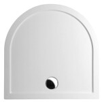 POLYSAN - ISA 90 sprchová vanička z litého mramoru, půlkruh 90x90cm, bílá 50511