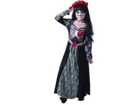 MaDe 09336 - Šaty na karneval - smrt, 110 - 120 cm