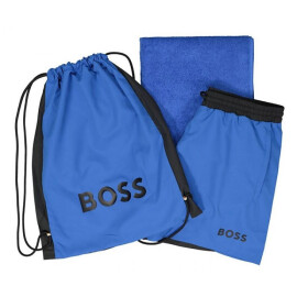 Pánské šortky BOSS Beach Set Medium Blue pool blue/black (50516178-423) xxl