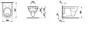 Laufen - Pro Závěsné WC, 560x360 mm, ploché splachování, s LCC, bílá H8209514000001