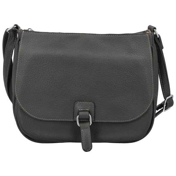 Trendy dámská koženková crossbody kabelka Grácie, tmavě šedá