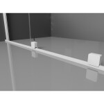 MEXEN/S - Velar L sprchový kout, posuvné dveře 120 x 70, transparent, bílá 871-120-070-03-20