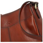 Luxusní dámská kožená crossbody kabelka Katana Renisla, hnědá