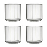 DESIGN LETTERS Sklenice na vodu Pyjamas 4 × 250 ml, čirá barva, sklo