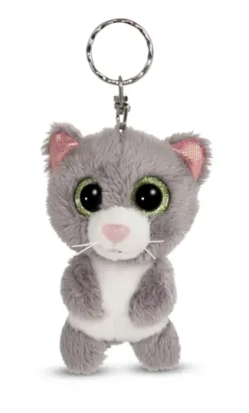 NICI Glubschis klíčenka Kočka šedá Felinja 9cm