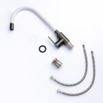 VELAZO - Kuchyňská baterie s flexibilním výtokem bílá / grafit VELAZ8105BW